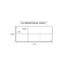 Cabeceira Cama Box Casal 6 Blocos Alce Couch Courvin Creme 14