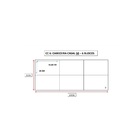 Cabeceira Cama Box Casal 6 Blocos Alce Couch Linho Cinza 140cm