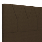 Cabeceira Cama Box Casal  King 195 Cm Aurora W01 Suede Marrom