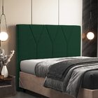 Cabeceira Cama Box Casal  King 195 Cm Aurora W01 Suede Verde