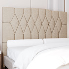 Cabeceira Cama Box Casal Andressa 140cm Linho Bege - Desk Des