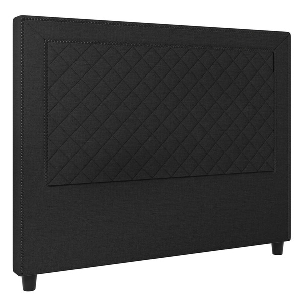 Cabeceira Cama Box Casal Arez 140cm Linho Preto - Desk Design