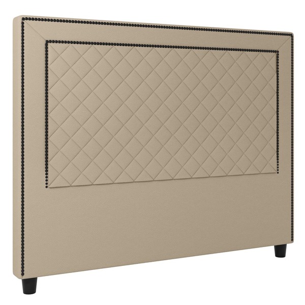 Cabeceira Cama Box Casal Arez 140cm Sintético Bege - Desk Des