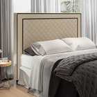Cabeceira Cama Box Casal Arez 140cm Sintético Bege - Desk Des