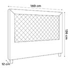 Cabeceira Cama Box Casal Arez 140cm Veludo Azul - Desk Design