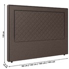 Cabeceira Cama Box Casal Ariza 140cm Linho Marrom - Desk Desi