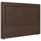 Cabeceira Cama Box Casal Ariza 140cm Veludo Marrom - Desk Des