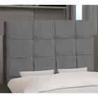 Cabeceira Cama Box Casal Bari 140cm Suede Cinza - Desk Design