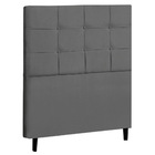 Cabeceira Cama Box Casal Bari 140cm Suede Cinza - Desk Design