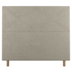 Cabeceira Cama Box Casal Cairo 140cm Suede Bege - Desk Design