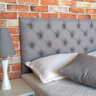 Cabeceira Cama Box Casal Capitonê Linho 140 X 120 Rbl