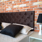 Cabeceira Cama Box Casal Capitonê Suede Amassado 140 X 60 Rbl
