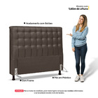 Cabeceira Cama Box Casal Ciara 140cm Botonê Com Frame Linho C