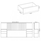 Cabeceira Cama Box Casal Com 2 Mesas De Cabeceira Olinda Alba