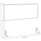 Cabeceira Cama Box Casal Com Tachas 140 Cm Vicenza L02 Bouclê