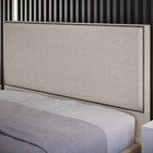 Cabeceira Cama Box Casal Com Tachas 140 Cm Vicenza L02 Linho