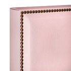 Cabeceira Cama Box Casal Com Tachas 140 Cm Vicenza L02 Suede