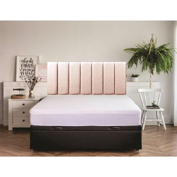 Cabeceira Cama Box Casal Courissimo Rosa Kit Com 7 Placas