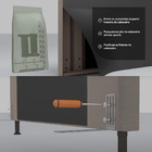 Cabeceira Cama Box Casal Cristal 140cm Corino Preto - Desk De