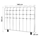 Cabeceira Cama Box Casal Dahlia 140cm Com Frame Sintético Cin