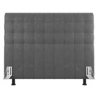 Cabeceira Cama Box Casal Dahlia 140cm Com Frame Suede Cinza C