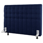 Cabeceira Cama Box Casal Dahlia 140cm Com Frame Veludo Azul M