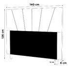 Cabeceira Cama Box Casal Dallas 140cm Linho Marrom - Desk Des