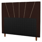 Cabeceira Cama Box Casal Dallas 140cm Linho Marrom - Desk Des