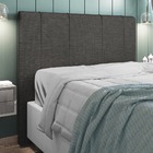Cabeceira Cama Box Casal Doha 140cm Linho Cinza - Desk Design
