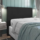 Cabeceira Cama Box Casal Doha 140cm Sintético Preto - Desk De