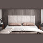 Cabeceira Cama Box Casal Estofada 1,40m Suede Bege Claro - Bo