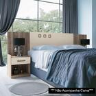 Cabeceira Cama Box Casal Extensível 2 Gavetas Plus Castanha/o