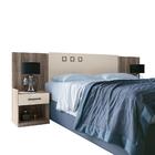 Cabeceira Cama Box Casal Extensível 2 Gavetas Plus Castanha/o