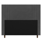 Cabeceira Cama Box Casal Ferrara 140cm Suede Cinza - Desk Des