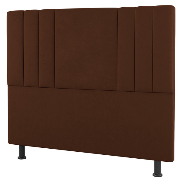 Cabeceira Cama Box Casal Grace 140cm Suede Terracota - Desk D