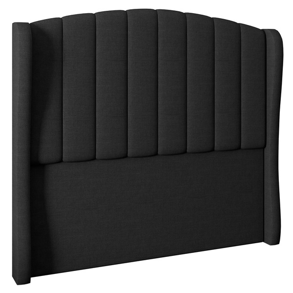 Cabeceira Cama Box Casal Gracia 154cm Linho Preto - Desk Desi