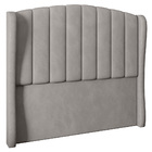 Cabeceira Cama Box Casal Gracia 154cm Veludo Prata - Desk Des