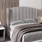 Cabeceira Cama Box Casal Gracia 154cm Veludo Prata - Desk Des