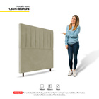 Cabeceira Cama Box Casal Itália 140cm Corano Bege - Desk Desi
