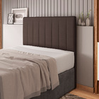 Cabeceira Cama Box Casal Ivana 140cm Sintético Marrom - Desk