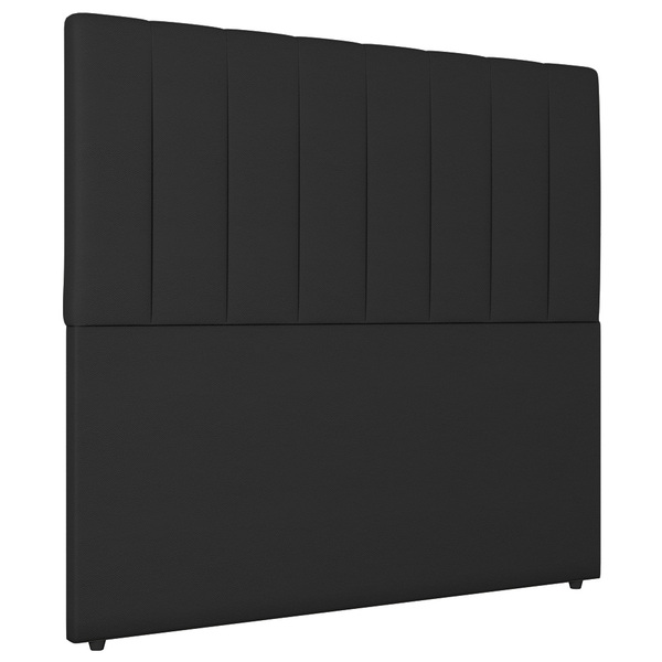 Cabeceira Cama Box Casal Ivana 140cm Sintético Preto - De...