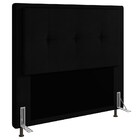 Cabeceira Cama Box Casal King 193cm D10 Ametista Corano Preto