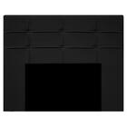 Cabeceira Cama Box Casal King 193cm D10 Esmeralda Suede Preto