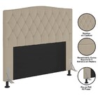 Cabeceira Cama Box Casal King 193cm D10 Petra Corano Bege - M