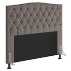 Cabeceira Cama Box Casal King 193cm D10 Petra Suede Bege - Mp
