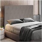 Cabeceira Cama Box Casal King 193cm D10 Topázio Suede Bege -
