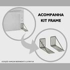 Cabeceira Cama Box Casal King 193cm D10 Topázio Suede Preto -