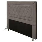 Cabeceira Cama Box Casal King 193cm D10 Turmalina Suede Bege