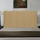 Cabeceira Cama Box Casal King 193cm Donna I02 Sintético Bege