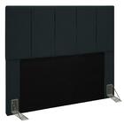 Cabeceira Cama Box Casal King 193cm Pérola D10 Suede Preto
